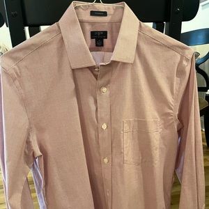 J Crew light red Button Up